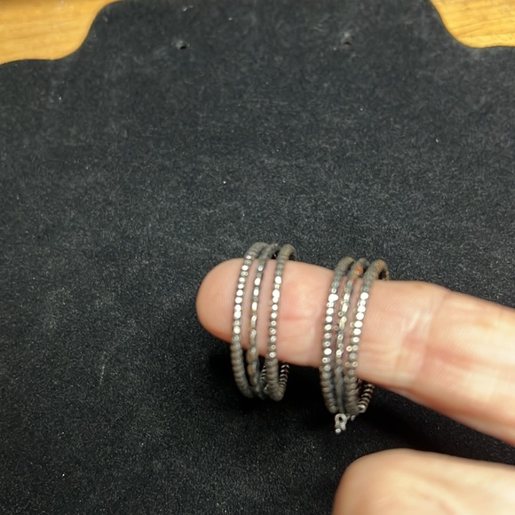 Elegant Silver Bohemian Statement Necklace and Earrings - Picture 8 of 10